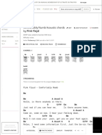 COMFORTABLY NUMB ACOUSTIC CHORDS by Pink Floyd