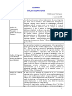 Glosario de Análisis Multivariado, Rubén J. Rodríguez