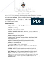 Section B Lesson Plan Standard of Living