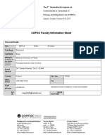 COPOC Faculty Information Sheet