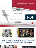 Antecedentes Filosóficos de La Percepción y Algunas Escuelas