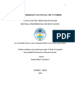 Universidad Nacional de Tumbes: Facultad de Ciencias Sociales Escuela Profesional de Educación