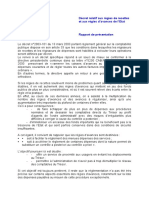 Décret Relatif Aux Régies de Recettes Et Aux Régies D'avance