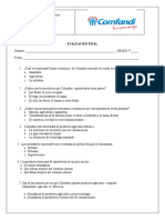 5° Iii. Evaluación Final Ciencias Sociales