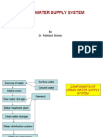 Urban Water Supply System: by Dr. Rabidyuti Biswas