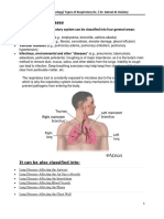 Respiratory Diseases Types