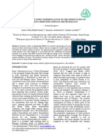 Optimization of Enset Fermentation in The Production of Kocho Using Response Surface Methodology