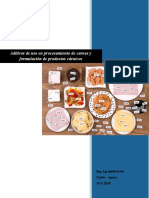 Aditivos de Uso en Procesamiento de Carnes y Formulación de Productos Cárnicos