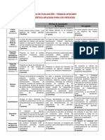 Rubrica - Trabajo Aplicado (Estadística Aplicada para Los Negocios) PDF