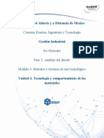 GIMTT U3 Tecnología y Comportamiento de Los Materiales