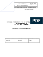 Method Statement For Construction of Access Road To BR 583 (Sg. Chikus)