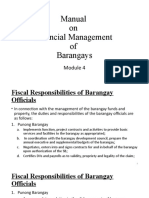 Manual On FInancial Management of Barangays MODULE 4