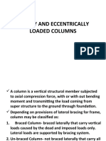 Axially and Eccentrically Loaded Columns