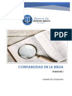 Confiabilidad en La Biblia