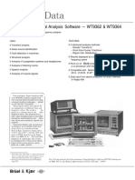 Non-Stationary Signal Analysis Software - WT9362 & WT9364: Brüel &