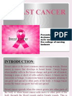 Breast Cancer: Presented By, Archana Devi M.SC Nuresing 1 Year Era College of Nursing Lucknow