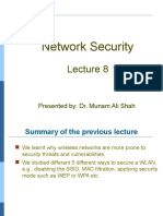 Network Security: Presented By: Dr. Munam Ali Shah