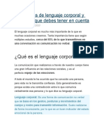 33 Técnicas de Lenguaje Corporal y No Verbal Que Debes Tener en Cuenta