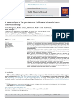 2018 - A Meta-Analysis of The Prevalence of Child Sexual Abuse Disclosure in Forensic Settings