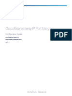 Cisco Expressway IP Port Usage For Firewall Traversal Deployment Guide X8 11 1