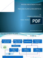 Water Treatment Plant Process Flow & Description: by Chemical Department Vendor: Doshion Veolia Water Solutions