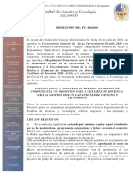 Convocatoria Auxiliares de Docencia Fac. Cs y Tecnologia 2020