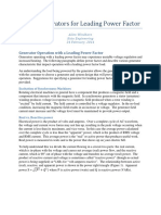 Sizing Generators For Leading Power Factor