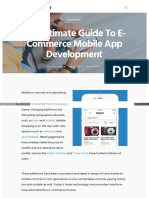 The Ultimate Guide To E-Commerce Mobile App Development