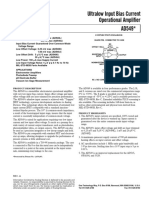 Ultralow Input Bias Current Operational Amplifier AD549