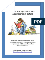 Textos Con Ejercicios para La Comprensión Lectora