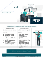 Quantitative and Qualitative Research