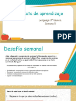 5° Semana Ruta de Aprendizaje 3° Básico Lenguaje