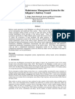 Computerized Maintenance Management System For The Philippine's Railway Transit