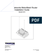 Tropos Networks Metromesh Router Installation Guide: Model 5210