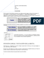 FUNCIÓN LINEAL + RECTAS PARALELAS Y PERPENDICULARES + SISTEMAS DE ECUACIONES LINEALES - Guía #2