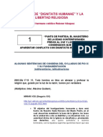 El Caso de Dignitatis Humanae y La Libertad Religiosa