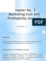 Chapter No. 3 Marketing Cost and Profitability Analysis