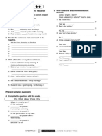 Grammar Unit 2: Present Simple: Affirmative and Negative