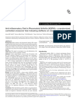 Anti-Inflammatory Diet in Rheumatoid Arthritis (ADIRA) - A Randomized, Controlled Crossover Trial Indicating Dieffects On Disease Activity