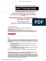 Best Online Software Testing Training Course PDF