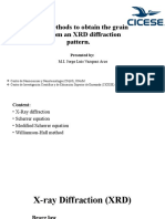 Scherrer Equation, Modified Scherrer Equation, Williamson-Hall Plot