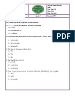 Almustaqbal University Collage Department Semester Exam./ 1 Attempt Sample: Subject: Human Biology Code: Max. Time: 3 H. Class: First Date