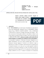 Alegatos Proceso de Exoneracion de Alimentos