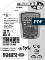 Digital Multimeter: Instruction Manual