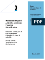 Medidas de Mitigación Ambiental Asociadas A Proyectos Hidroeléctricos PDF