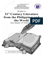 21 Century Literature From The Philippines and The World: Module in