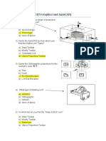 Sample Quiz (MCQ'S Graphics and Autocad)