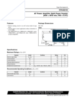 STK4221 AF Power Amplifier (Split Power Supply) (80W + 80W Min, THD 0.4%)
