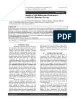 Survey Based Assessment of QoS Deliverance From User's Perspective Towareeds MUET's Internet Service