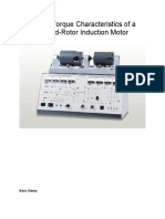 Speed-Torque Characteristics of A Wound-Rotor Induction Motor